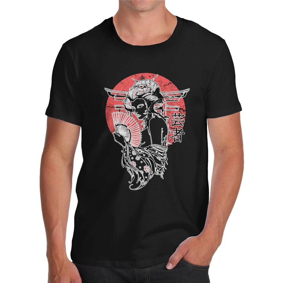 Мужская футболка с принтом в японском стиле мужская и женская летняя размера