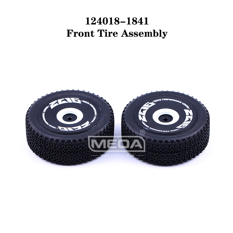 

WLtoys RC автомобильные запасные части 4WD 124018-1841 комплект передней шины в сборе 1/12 оригинальные аксессуары