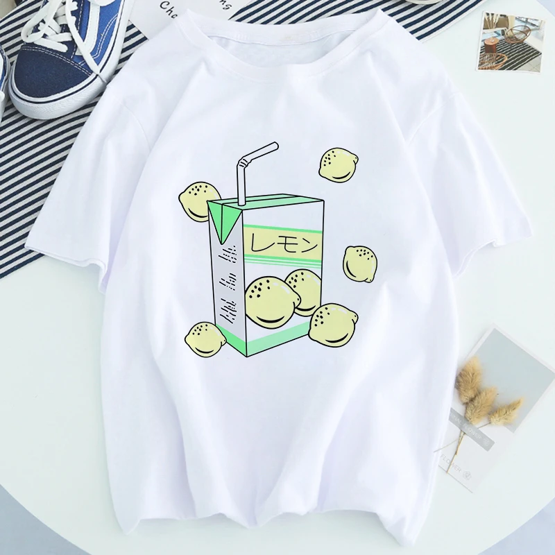 Футболка Crybaby Женская в японском стиле модная уличная одежда с принтом слез белая