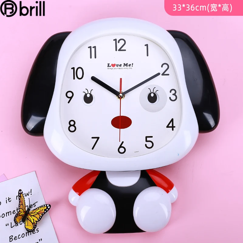 

Cartoon Cute Wall Clock Creative Child Silent Wall Clocks Pendulum Kids Living Room Swing Wall Clock Fashion Quartz Clock 50