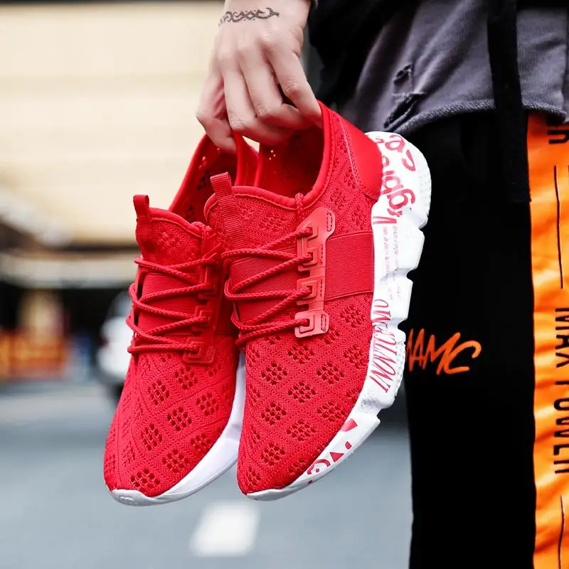 

Running Shoes for Men Breathable and Deodorant Super Light Hollow Mesh Shoes Wear-resistant Fitness Shoes Male Sneakers Mens