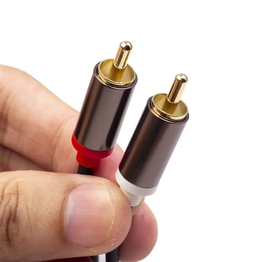 

RCA Audio Cable Jack 2Rca To 2 Rca Cable 5mm Jack to 2Rca Male Splitter Aux Cable for TV PC headphone Amplifier DVD Speaker Wire