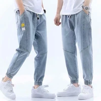 3 colors available mens thin loose fitting harlan jeans 2021 summer new classic style advanced stretch loose casual pants male