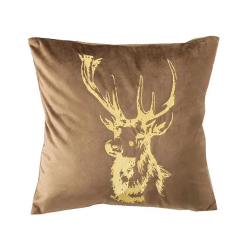 45x45 см наволочка для дивана с изображением лося чехол подушки розового цвета на