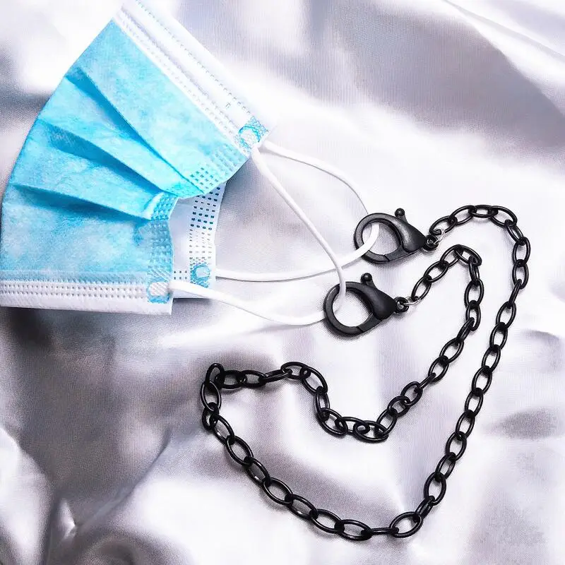 9 pcs new trendy multi function mask chain fashion acrylic link chain for necklace phone bag long chain for women kids men gift free global shipping