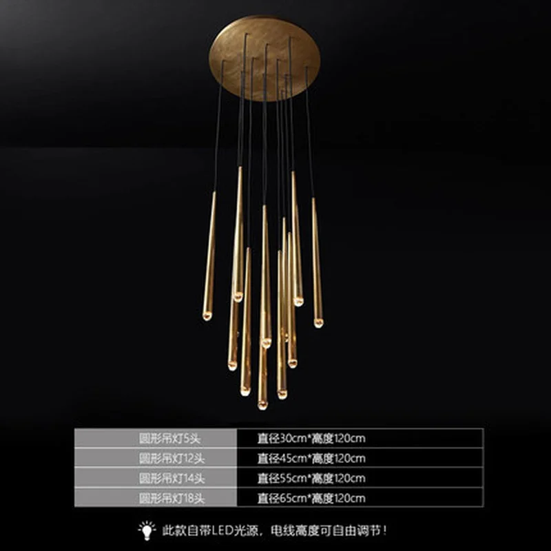 Американский роскошный медный провод для люстры подвесная люстра освещение RH