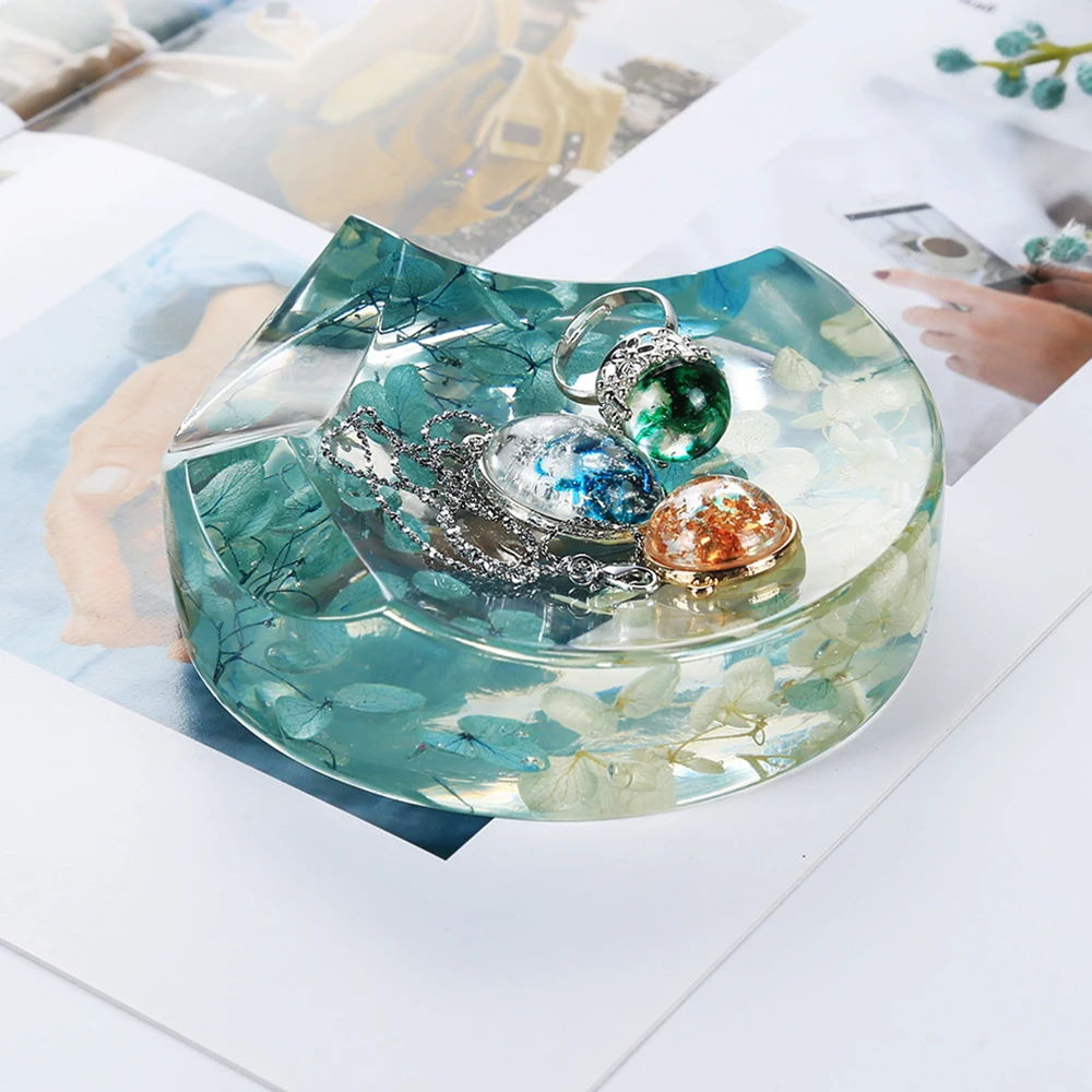 Горшок Сделай Сам Плесень пепельница Coaster Гибкая силиконовая форма эпоксидная