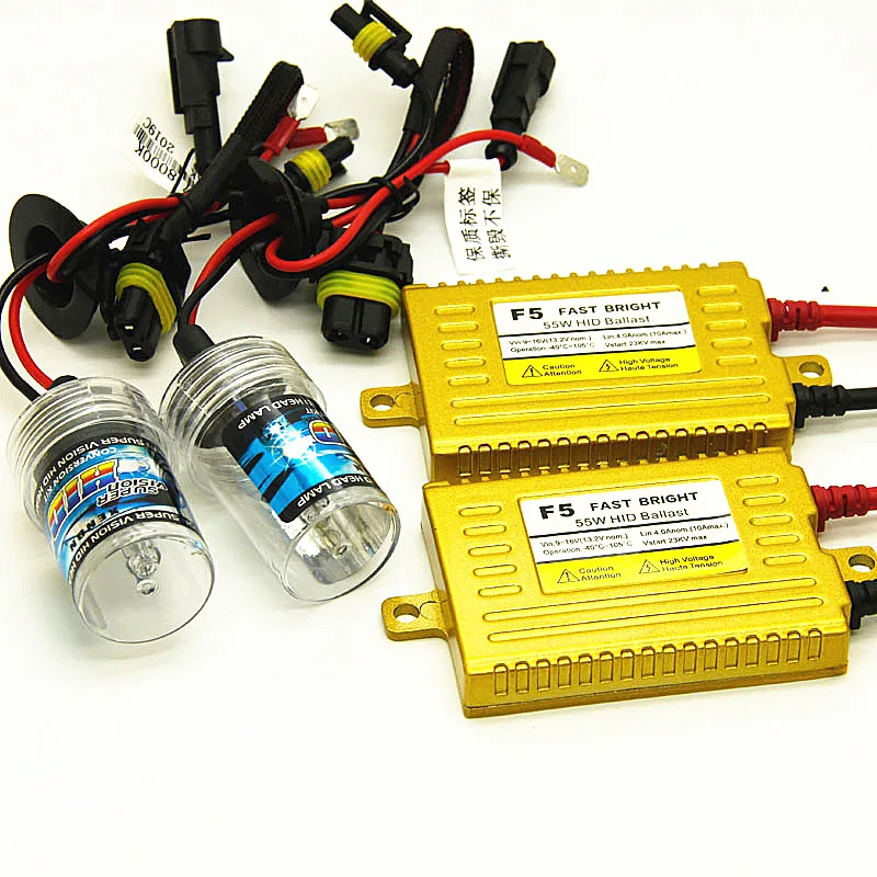 AC 12 55Вт HID ксеноновый светильник комплект H1 H3 H7 H4 H11 9005 9006 HB3 HB4 4300K 6000K 8000K