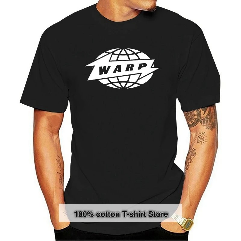 

Warp Records T-Shirt Mens Label Music Electronic Indie Music Top