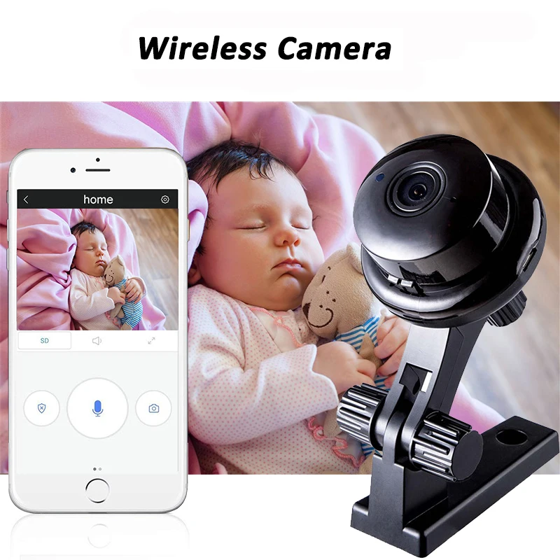 HONTUSEC Мини WIFI 1080P IP беспроводная камера видеонаблюдения маленькая инфракрасная