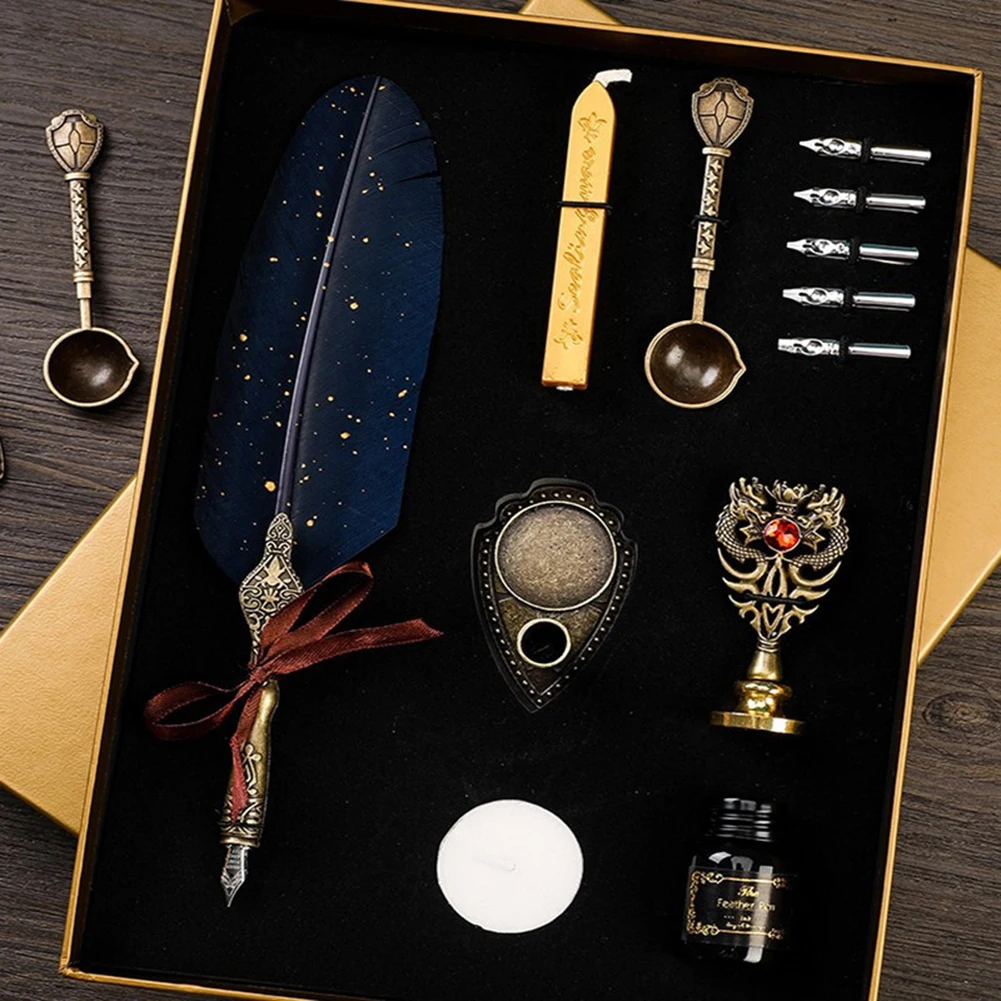 Набор перьевых ручек в стиле ретро пустая каллиграфическая ручка с поливальными