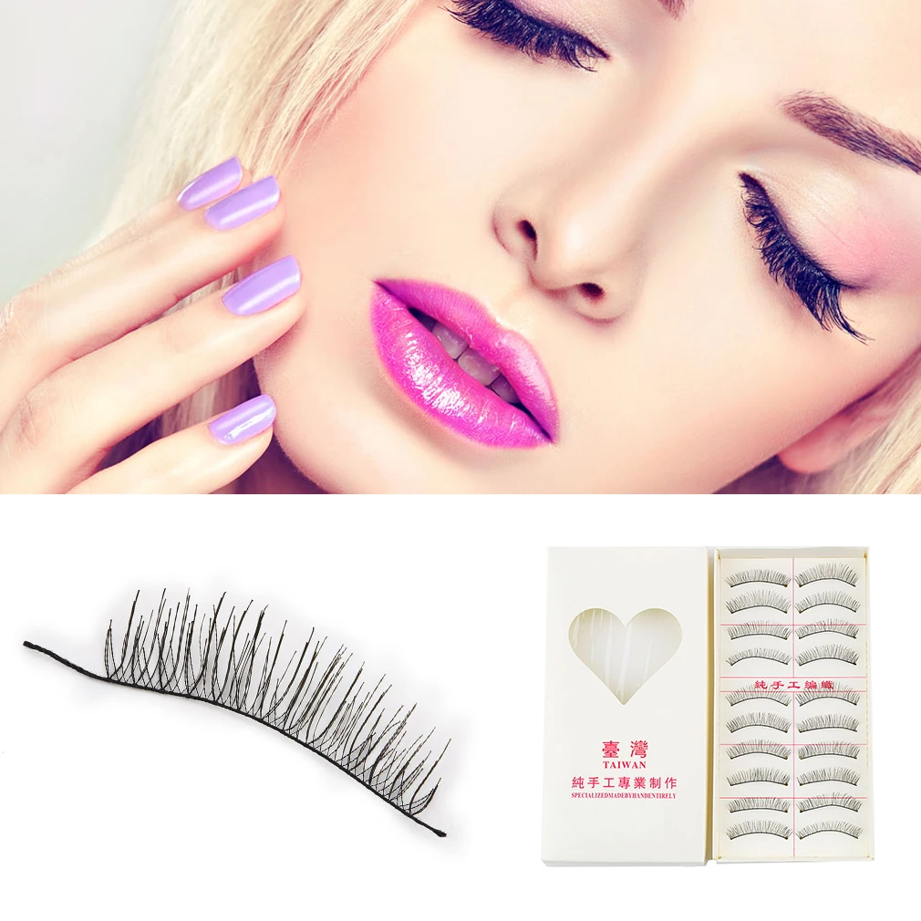 10 пар/компл. профессиональный косметический женский набор накладные ресницы