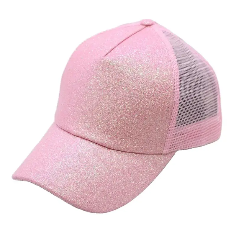2019 блестящая Бейсбол Кепки Для женщин бейсбольные кепки с сеткой головные уборы