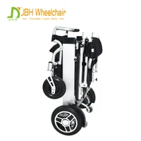 jbh d06 aluminum alloy folding lightweight automatic motorized wheelchair electric for elder medical care supplies