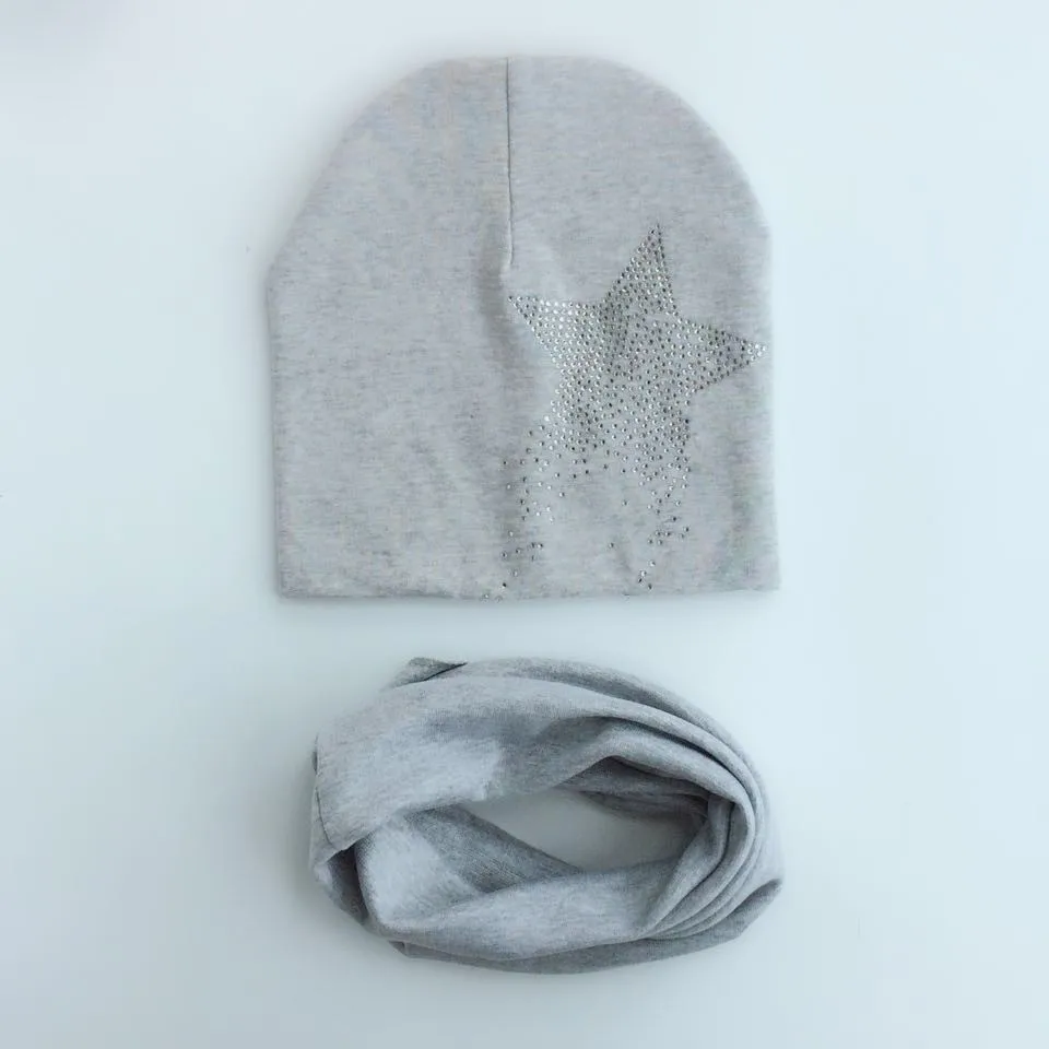 Шапка для детей детская шапка с Серебряной звездой и алмазной вышивкой мальчиков