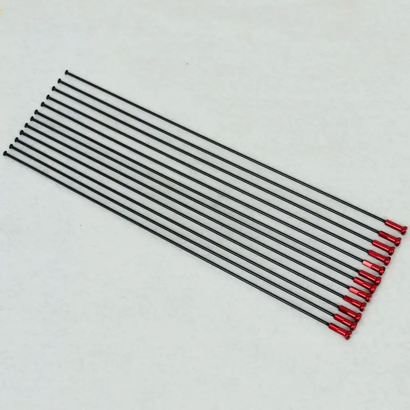 Bicycle Steel 45# 14G Spokes Stainless 2.0mm Bent Straight Pull With Red Nipples For Mountain Road Bike | Спорт и развлечения