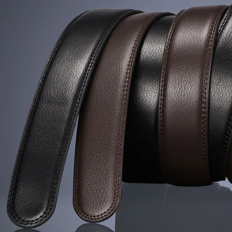 Ремень без головы 3 0 см 5 Автоматическая пряжка пряжки Кожаный дизайн Чистая