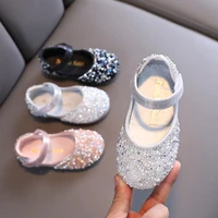 princess fashion rhinestones shoe elegant baby dress glitter shoes girl party autumn childrens school kid shoes 1 10 12 years