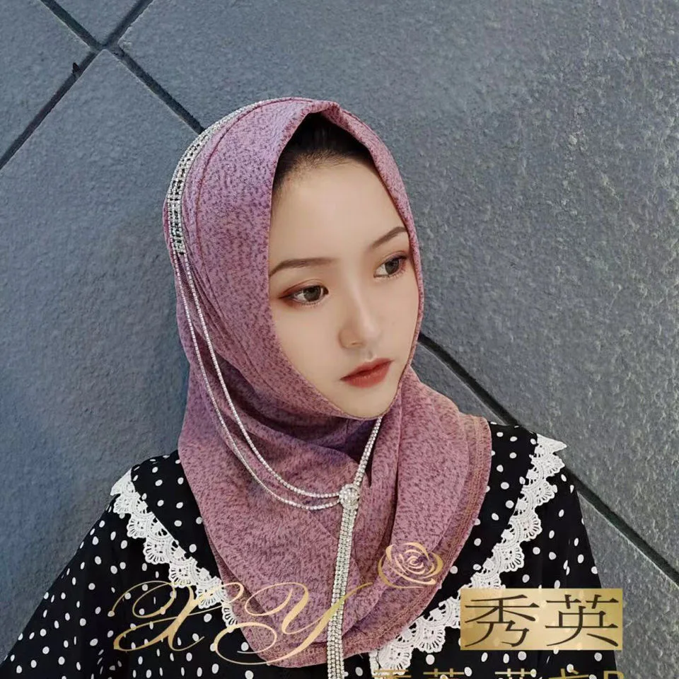 Модные женские шали для девочек, простые хиджабы