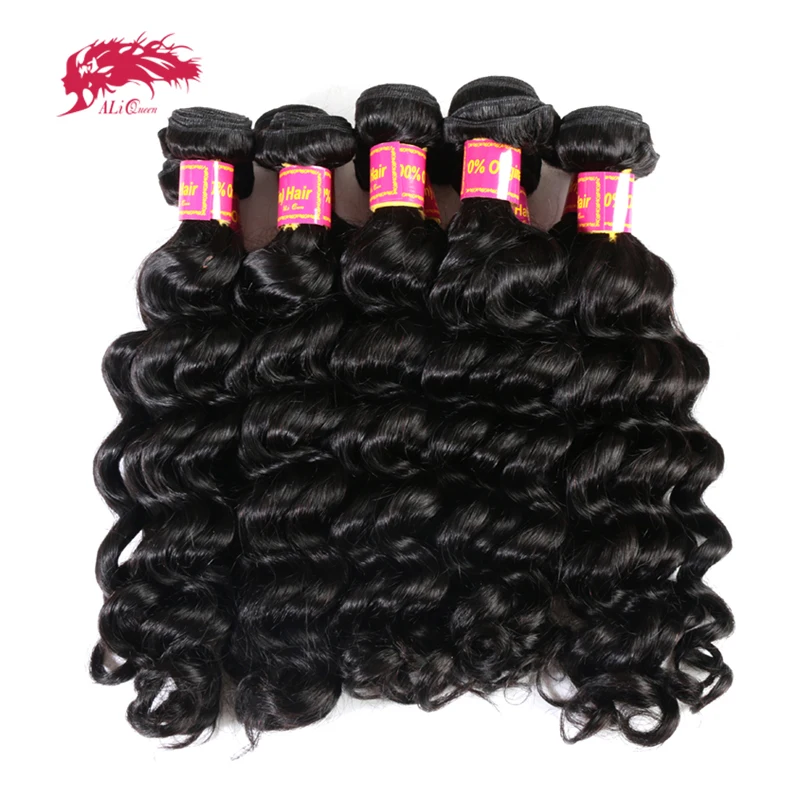 Али queen hair продукты комплект из 10 штук бразильские волосы естественная волна пряди человеческих волос для наращивания волос натуральный Цвет 10-28 Волосы remy ткань