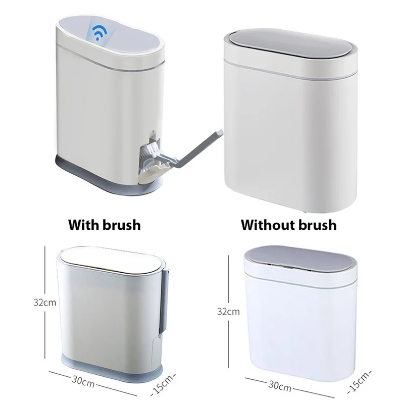 joybos smart sensor trash can electronic automatic bathroom waste garbage bin household toilet waterproof narrow seam sensor bin free global shipping