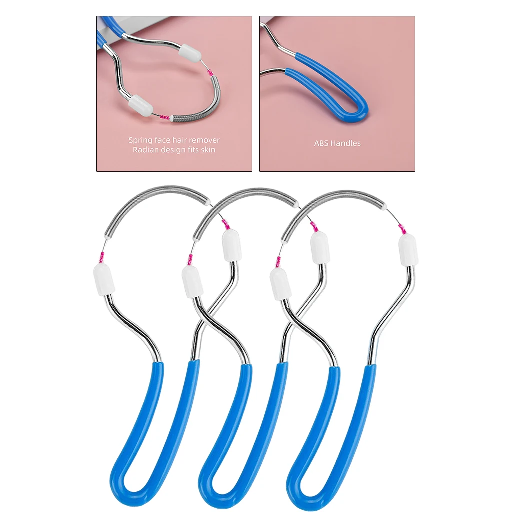 

3 Pcs Portable Facial Hair Remover Painless Face Epilator Tool for Women