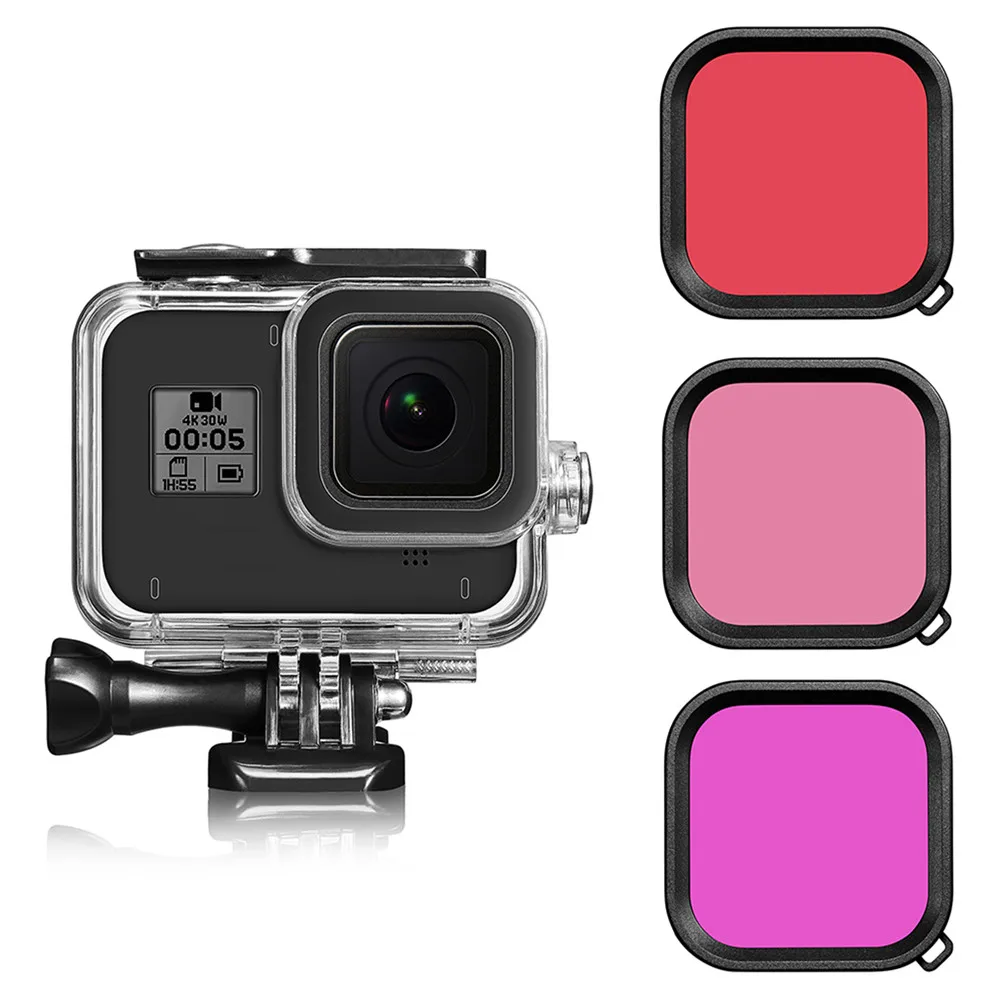 Фильтр Shoot для Gopro водонепроницаемый чехол GoPro фильтр Gopro8 экшн камеры 8