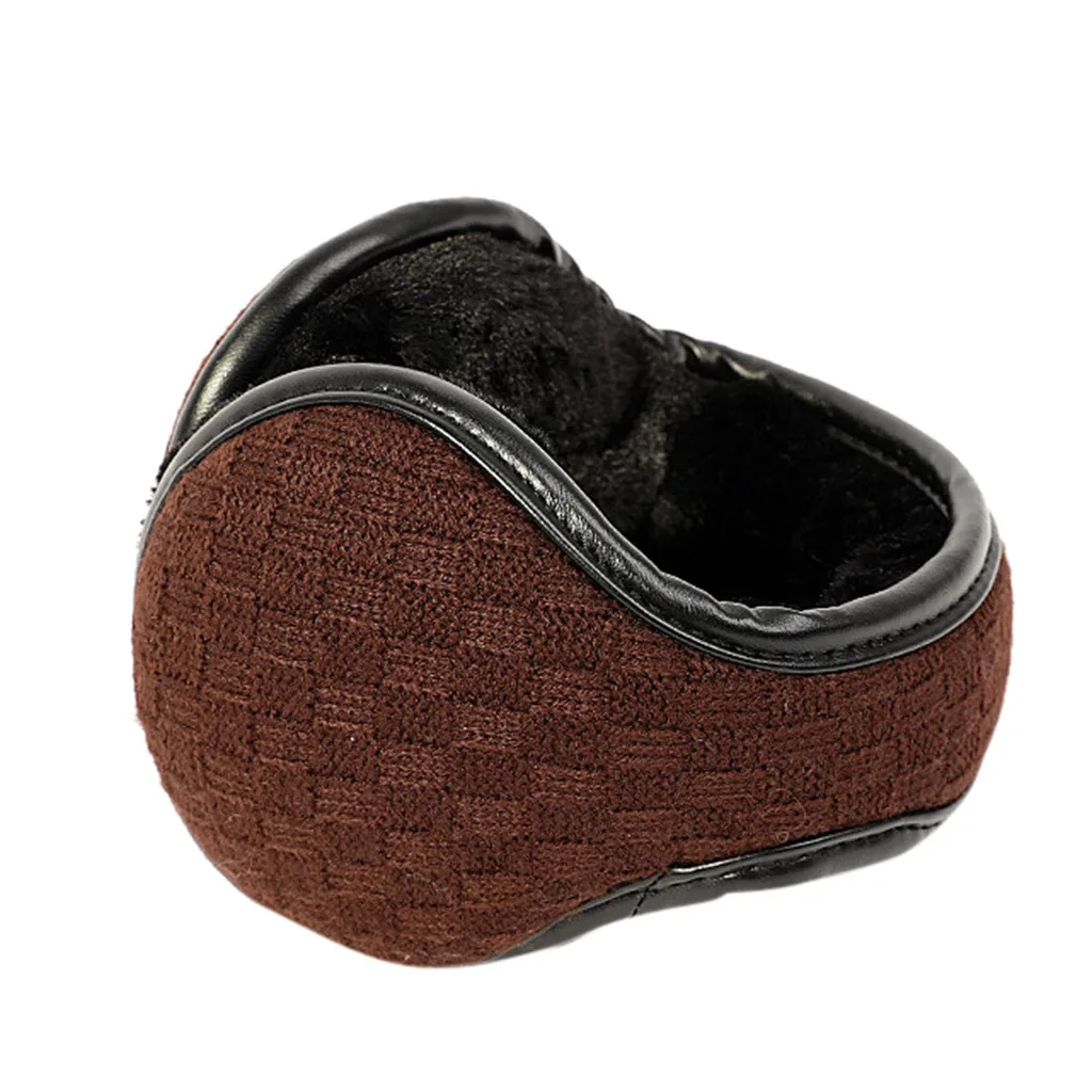 Женские теплые вязаные наушники зимние наушники-вкладыши с плюшевой подкладкой #