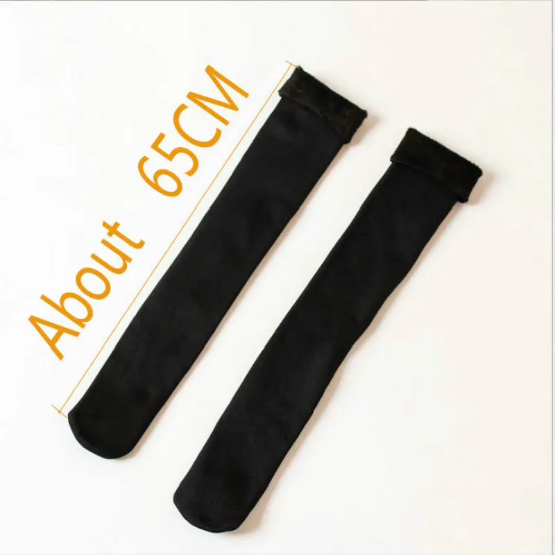 

Thick Warm Socks Winter Women Long Stocking Warm Thigh High Socks Ladies Girls Fashion Over Knee Socks Winter Thermal Socks Soft