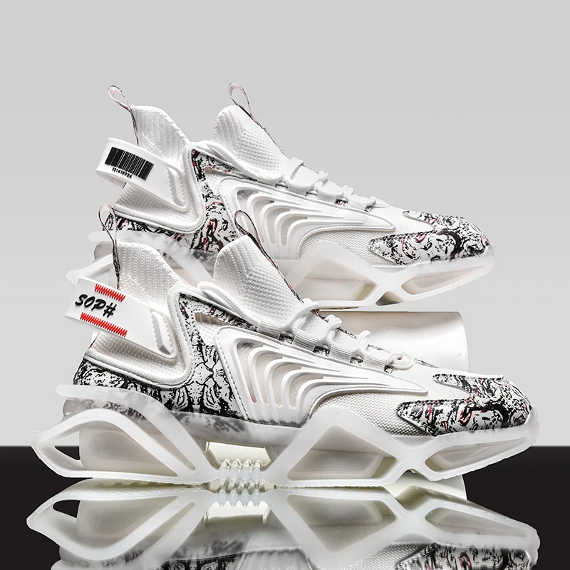 

New Design Men Running Shoes 2021 Summer Cushioning Men's Sneakers Fashion Street Style Male Casual Sneakers Man Blade Sneaker