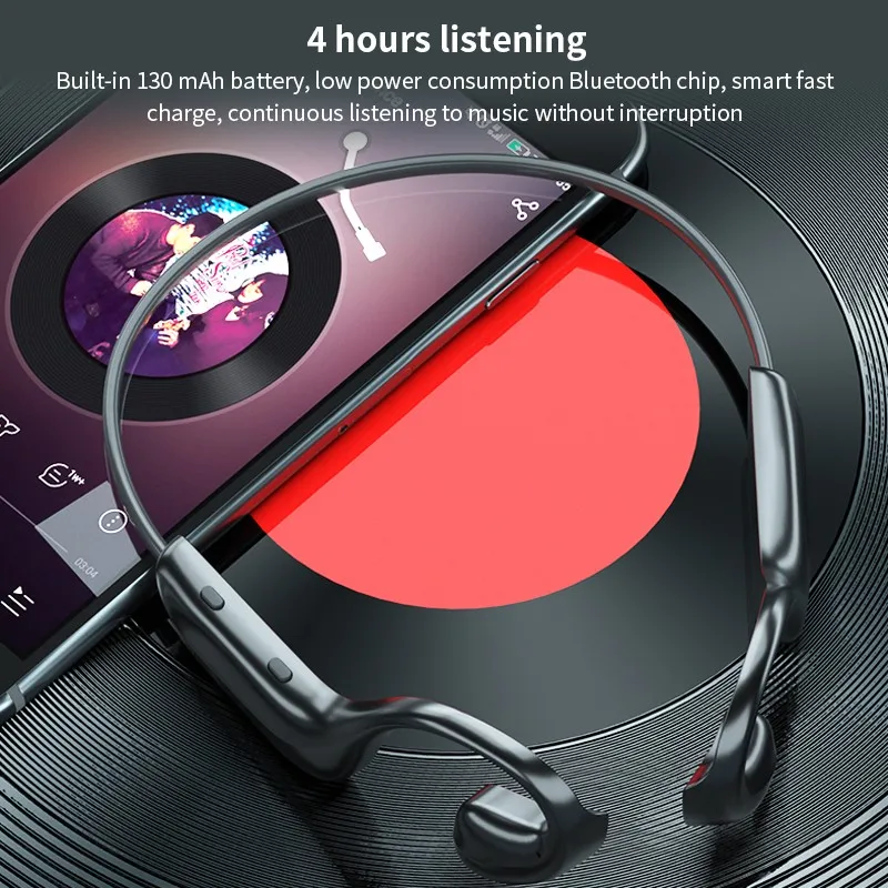 

Bluetooth 5.0 Wireless Headphones Bone Conduction HIFI Sound Quality has No Rivals Outdoor Sport Headset Handsfree Headsets