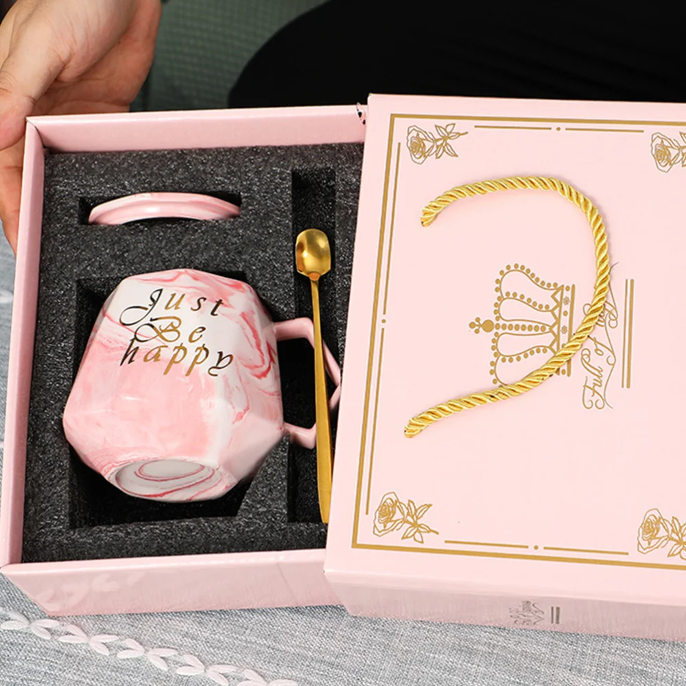 

1 Set Marbling Ceramic Coffee Cup Durable Water Mug Practical Coffee Cup