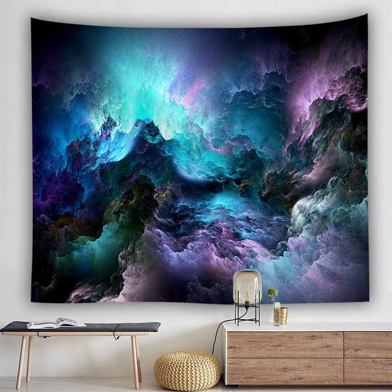 

Universe Celestial Tapestry Wall Hanging Void Hippie Tapestry Dorm Decor Wall Cloth Tapestries Wall Carpet Psychedelic Tapestry
