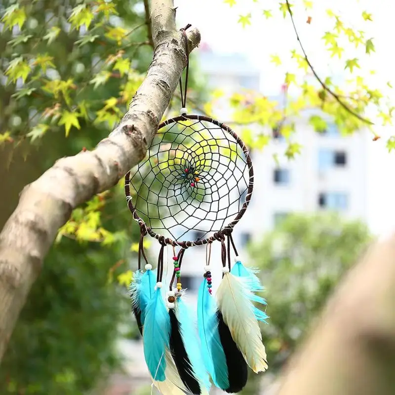 Ловец снов перья настенное украшение ремесло DIY для дома ручной работы девушка