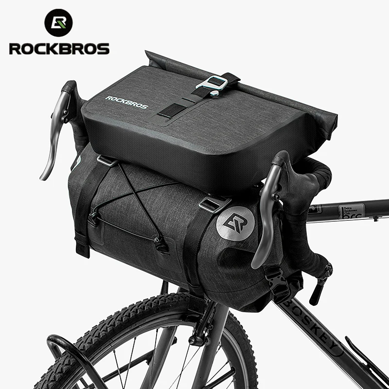 

ROCKBROS Bicycle Bag Big Capacity Waterproof Front Tube Cycling Bag MTB Handlebar Bag Front Frame Trunk Pannier Bike Accessories