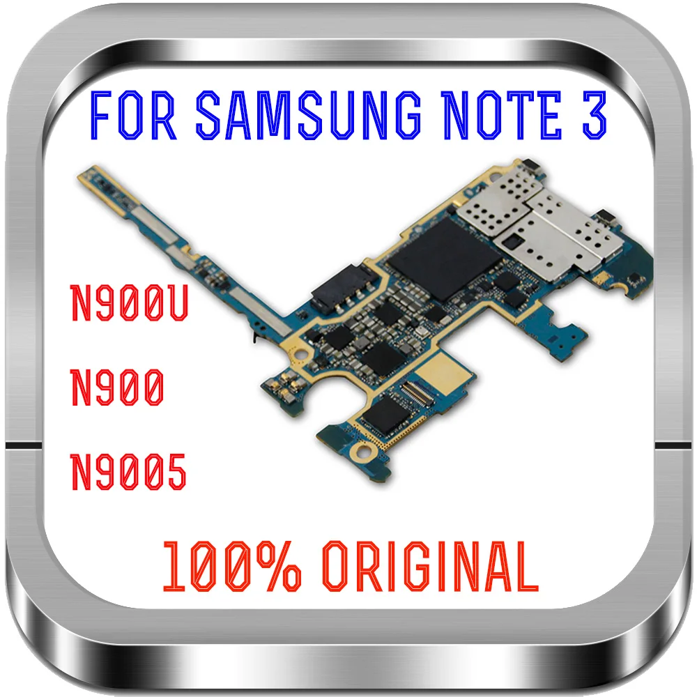 Оригинальная материнская плата для Samsung Galaxy NOTE 3 N900 N9005 32 ГБ европейская версия