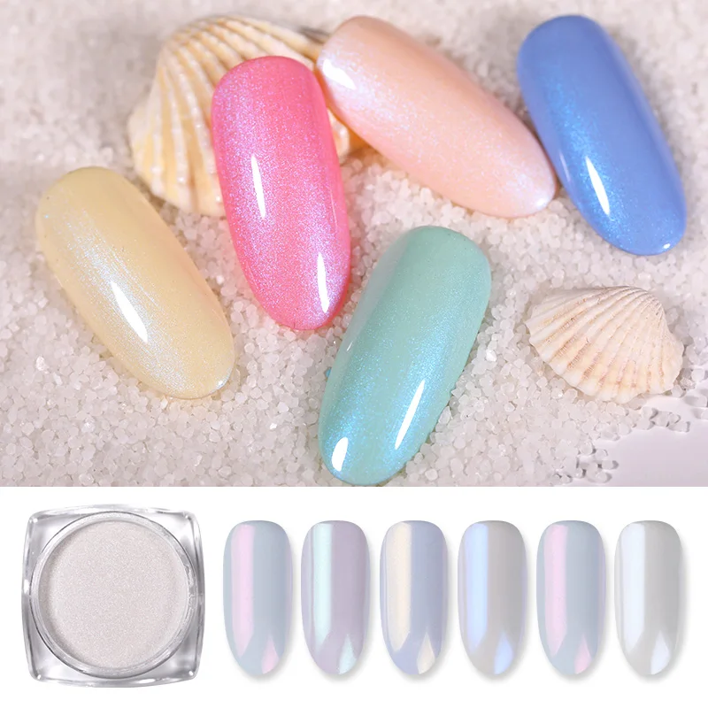 BORN PRETTY хромированный жемчужный порошок для ногтей зеркальный металлический