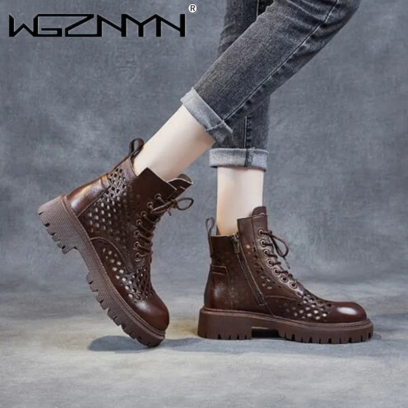 

Туфли женские кожаные на плоской платформе, дышащие удобные сандалии, модная повседневная обувь, 2021