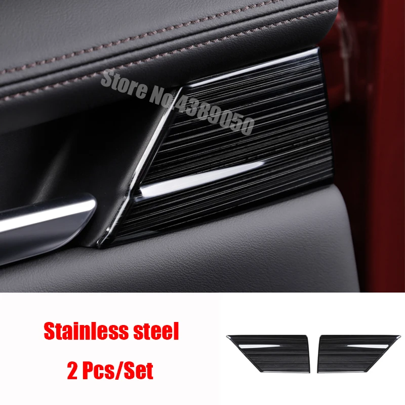

Stainless Steel For Mazda 3 2019 2020 Accessories Car Rear Door Inner Handle Patch Cover Trim Sticker Car Styling 2pcs