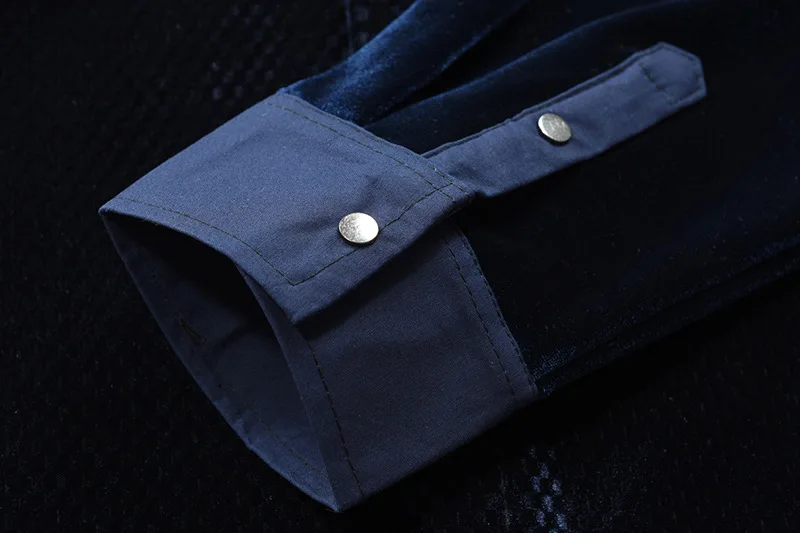 

Floral Printed Men POLO Casual velvet Shirts Man Dress Shirt Men's Long Sleeve New Fashion golden velvet Shirts H112501