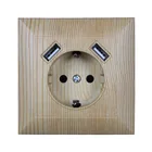 USB настенная розетка 5V2A ЕС Стандартный розетка с 2 домашний usb разъем зарядного устройства Разъем питания с usb цвет золотистый V7