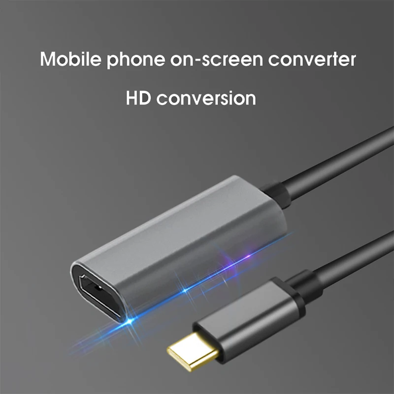 Адаптер для ТВ-кабеля с разъемом USB Type-C на HDMI совместимый высоким разрешением