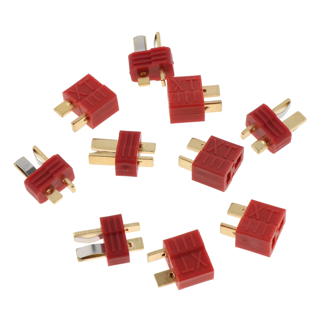 

10 Pair Plug Connectors Deans Style Male and Female Kits