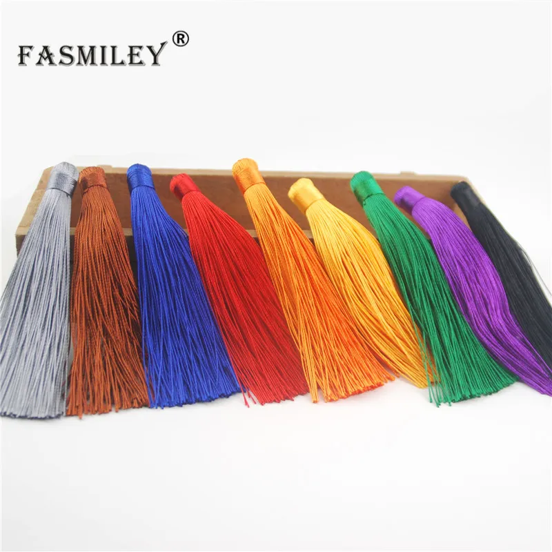 

Rayon Silk Tassels DIY 5 /10 pcs 12cm Embellish Handmade Jewelry Findings Supplies For Curtain Earrings Accessories Fringe LS015