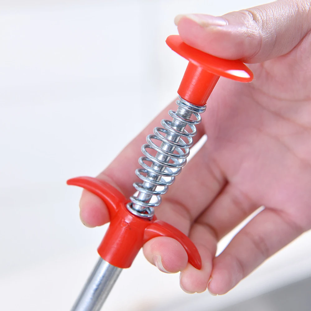 

90cm + 160cm Long Folding Sewer Garbage Clip Dredger Hair Blockage Cleaning Tool New Arrivals Accessories