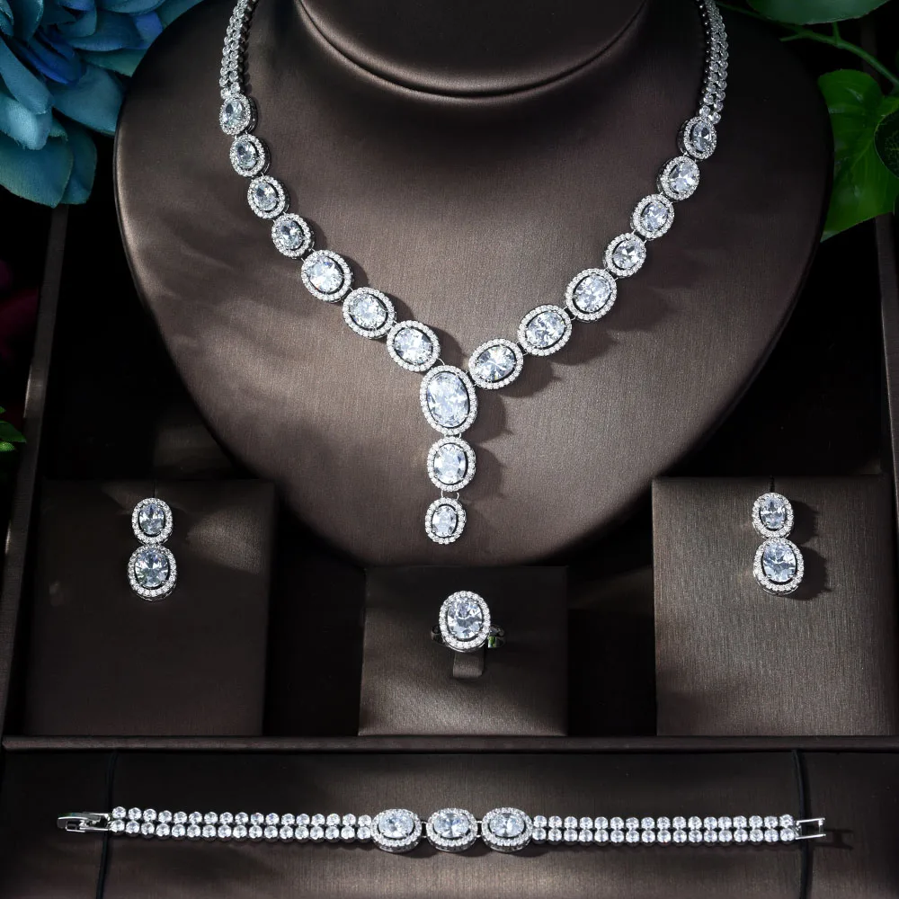 Набор свадебных украшений HIBRIDE высокого качества Классический ювелирный