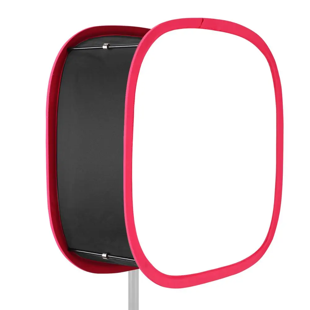 Складной софтбокс диффузор Neewer с красным ободом для светодиодной панели 480