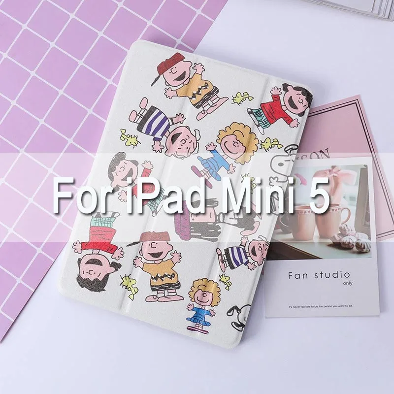 For iPad mini5 Мягкий чехол на заднюю панель с рисунком Арахис для iPad Air 1/2 iPad 9,7 чехол-подставка для iPad 234 Pro10.5 mini 12345 Автоматическое включение/выключение - Цвет: For iPad mini5