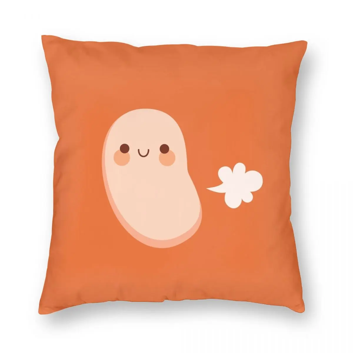 

Baked Beans Farting Square Pillowcase Polyester Linen Velvet Pattern Zip Decor Throw Pillow Case Room Cushion Cover