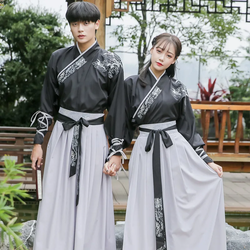 Hanfu(Top Skirts) Hanfu древний костюм Танга династии Винтаж карнавал вечерние китайский стиль Vestido танцевальный костюм фестиваль Outfist необычная сценическая одежда - Цвет: Hanfu(Top Skirts)